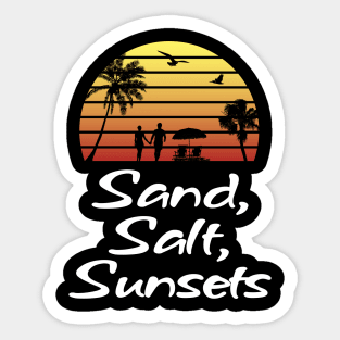 Salt, Sand and Sunsets Sticker